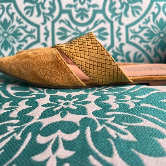 Catherine Malandrino NWOT Yellow Slip On Pointed Toe Flats Size 8.5 - Picture 2 of 8